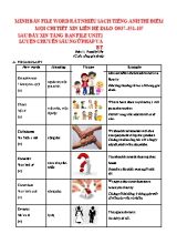 Luyện chuyên sâu ngữ pháp và bài tập Tiếng Anh Lớp 10 - Unit 1 Family life